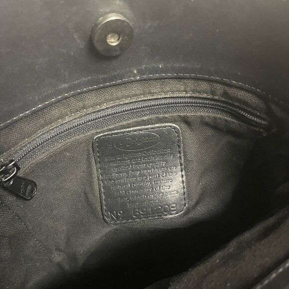 Brighton leather Black and Brown crocs print bucket style shoulder bag . - Picture 14 of 14